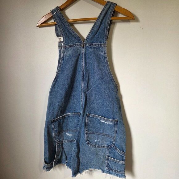 EUC LIKE NEW COTTON ON DENIM SHORTALL / SHORT OVERALL SIZE US 2 / XXS - Picture 2 of 16